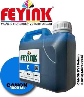 ® Canon TM-TX Serisi Plotter DYE Kartuş Dolum Mürekkebi PFI-310 PFI-710 C (Cyan) -1000ml-