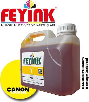 ® Canon TM-TX Serisi Plotter DYE Kartuş Dolum Mürekkebi PFI-310 PFI-710 Y (Yellow) -1000ml-