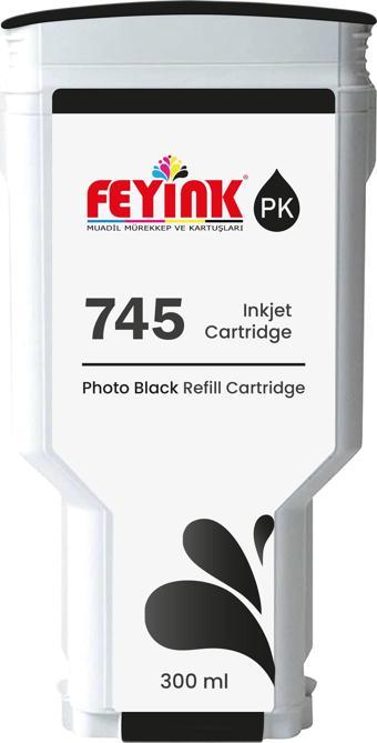 ® HP 745 Photo Black (PB) Orijinal Mürekkep Dolumlu Feyink Kartuş 300 ml Fotoğraf Siyahı