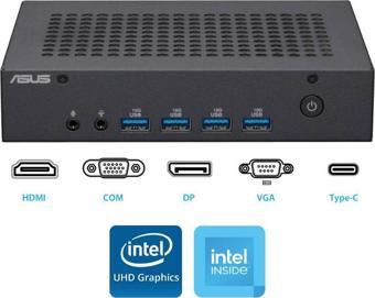 ASUS N100 32GB 2TB M.2 SSD PN43-BBN100MD ATL15 FDos Mini Masaüstü Bilgisayar