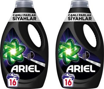Ariel Canlı Parlak Siyahlar Sıvı Çamaşır Deterjanı 16 Yıkama x 2 Adet