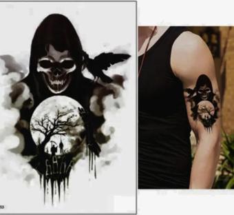 KURU KAFA  GEÇİCİ DÖVME TATTOO