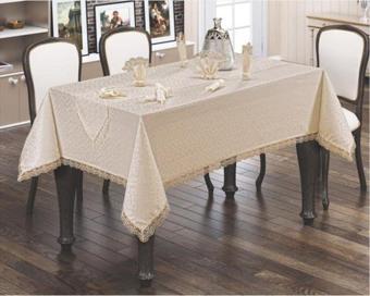 Linea Fransız Güpürlü Tek Masa Örtüsü 160X220 Capiçone