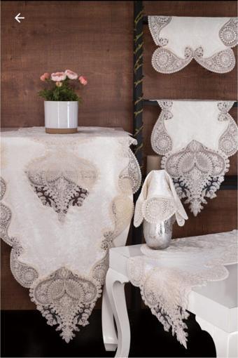 Hanım'S Kadife 5 Parça Salon Takımı (Bakır)