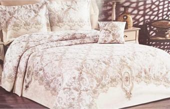 Vinaldi Uckız Home Beyza Çift Kişlk Pike Takımı 7 Parça Krem