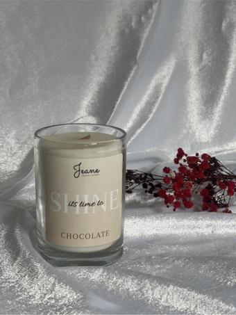 Jeane Home Decor Jeane Candles Kokulu Mum Glass Bardak Çikolata Kokulu