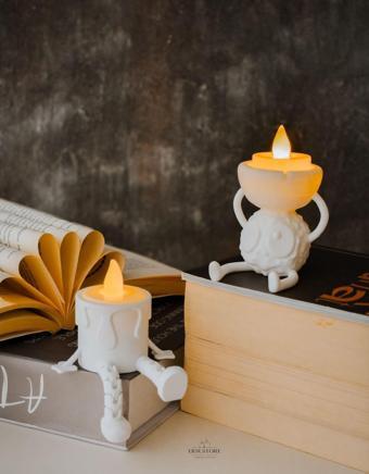 Jeane Home Decor Susuwatari Kömür Cücesi  Away Anime Articulated Tea Light Dekor Hediyelik