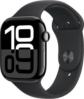 Apple Watch Series 10 Gps 46MM Jet Black Aluminium Case With Black Sport Band - S/m