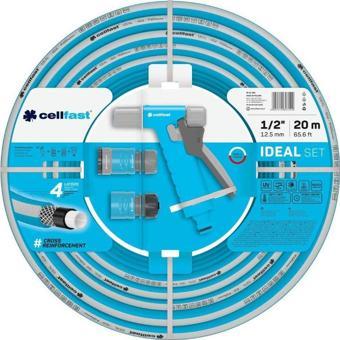 Cellfast Ideal Bahçe Sulama Hortumu Seti 1/2" 20 m