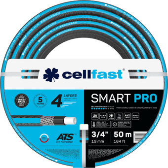 Cellfast Smart Pro Ats 4 Katmanlı Bahçe Sulama Hortumu 3/4" 50 m