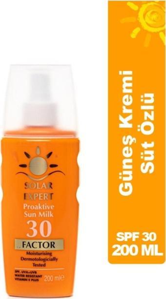 Solar Expert Proaktive Sun Milk Güneş Kremi Spf 30 Factor 200 Ml