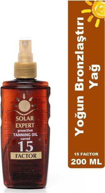 Solar Expert Bronzlaştırıcı Yağ 15 Factor 200 Ml