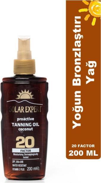 Solar Expert Bronzlaştırıcı Yağ 20 Factor 200 Ml