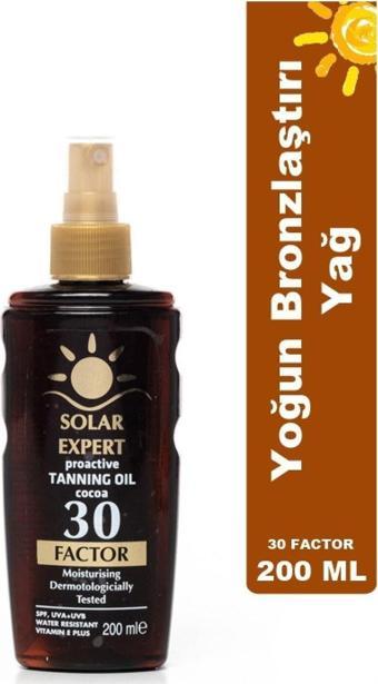 Solar Expert Bronzlaştırıcı Yağ 30 Factor 200 Ml