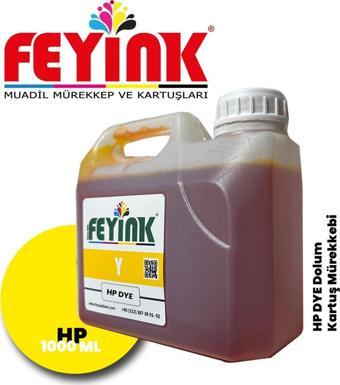 ® Hp Vivera T Serisi Plotter DYE Kartuş Dolum Mürekkebi T610/T770/T790/T795/T920/T2300/Y (Yellow) -1000ml-