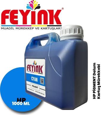 ® Hp Z Serisi Plotter Pigment Kartuş Dolum Mürekkebi Z2100/Z5200/Z5400/Z5600/C (Cyan) -1000ml-