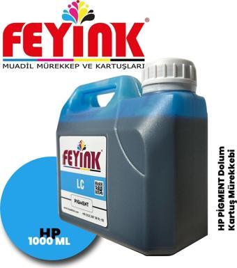 ® Hp Z Serisi Plotter Pigment Kartuş Dolum Mürekkebi Z2100/Z5200/Z5400/Z5600/LC (Light Cyan) -1000ml-