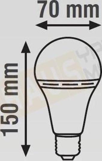 9W E27 ŞARJLI LED AMPUL 6500K BEYAZ IŞIK