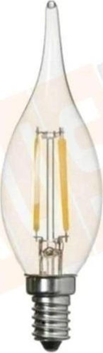 K2 K2Led Kes498 4W E14 Led Flamanlı Kıvrık Buji Ampul