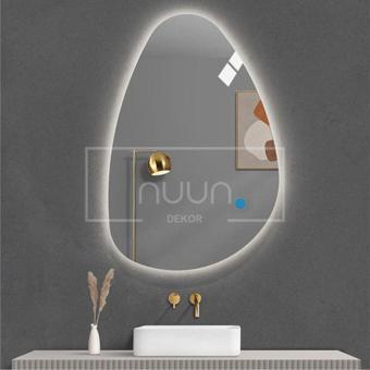 Nuun Dekor 80X60 Cm Dokunmatik Ledli Ayna -  (Dimmer Özellikli)
