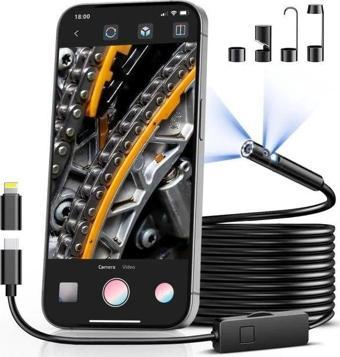 Fulljion 8+1 Ayarlanabilir LED Işıklı 1920P Muayene Kamerası 1 Interface