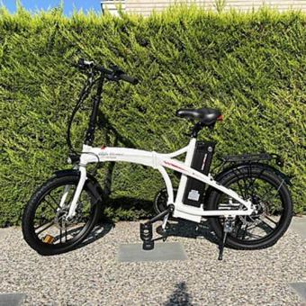 DS10 Pro Alfa Romeo R-1 Katlanabilir İnce Teker Elektrikli Bisiklet (Beyaz)