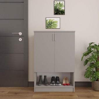 %100 MDFLAM Kül Gri Ayakkabılık A-03