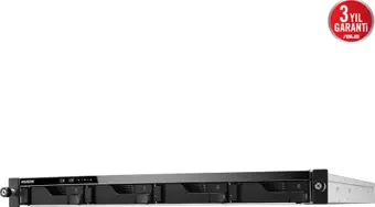 Asustor AS6504RD Intel C3538 4 Disk Yuvası NAS(4X20TB Desteği) 4gb DDR3L Sodımm (64GB'A Ram Desteği) 1 Gbe x 4, USB 3.1 Gen-1 2xpsu