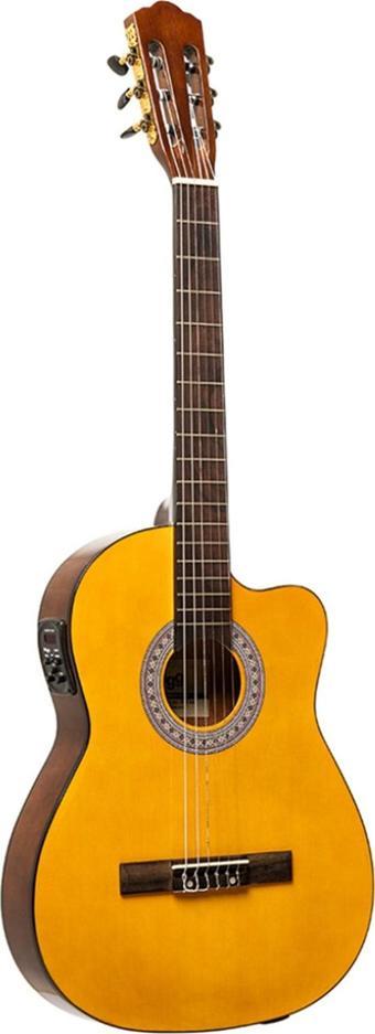 Stagg SCL60TCE Elektro Klasik Gitar - Natural