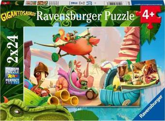 Ravensburger 2X24 Parça Puzzle Gigantosaurus 051267