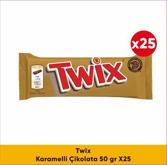 Twix Karamelli Çikolata 50 G x25