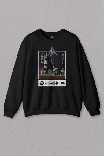 Unisex Sweatshirt Stranger Things  Sezon 4 Baskılı Running Up That HillBaskılı Sweat