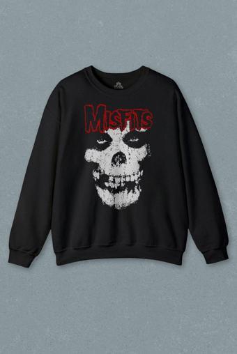 The Misfits Legacy Of Brutality Punk Rock Music Baskılı Sweatshirt