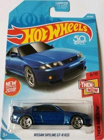 Hot Wheels 2018 50. Yıldönümü Nissan Skyline GT-R R33 Araba