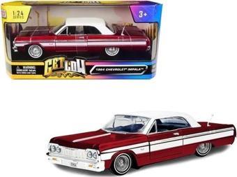Motormax 1964 Chevy Impala Lowrider Metalik Kırmızı Pres Döküm Model Araba