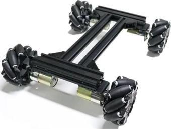 Mecanum Tekerlek 4wd Metal Robot araba Şasi  Öğrenme Kiti