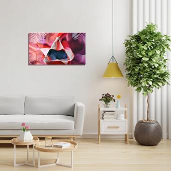 Veraart Soyut Temalı Pleksi Cam Tablo Üçgen