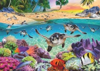 Ravensburger Bebek Deniz Kaplumbağaları 500 Parça Puzzle - 17456 -