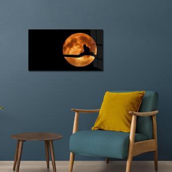 Veraart Doğa Pleksi Cam Tablo Aydaki Kedi