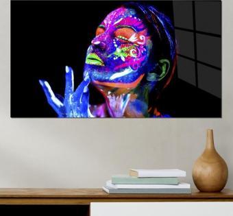 Veraart Kadın Temalı Pleksi Cam Tablo Neon Kadın