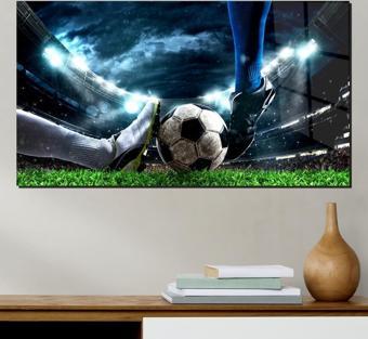 Veraart Spor Temalı Pleksi Cam Tablo  Futbol Maçı