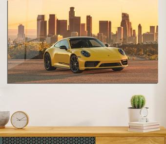 Veraart Araba Temalı Pleksi Cam Tablo Porsche