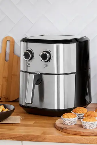 Karaca Multifry Inox Double Pan Airfryer 5,5 Litre Xl