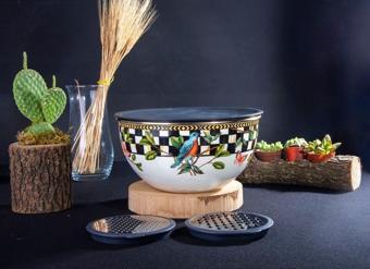 Miss Betty Bird Deluxe Emaye Rende Ve Saklama Kabı