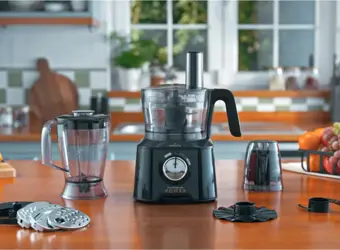 Karaca Mastermaid Power Multifunctional 10 In 1 Shiny Black Mutfak Robotu, Blender Seti 2000w