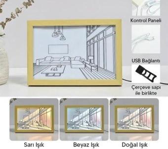 Işıklı Retro Tablo