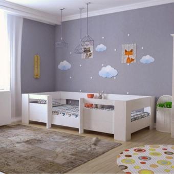 Myniture Ninnimo Bebek Odası Yatağı Montessori Mdf Beyaz 90X190 Yatak Uyumlu Mm5 Karyola