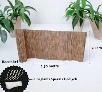 70 cm x 2,50 Metre Kamış Hasır Balkon Çiti
