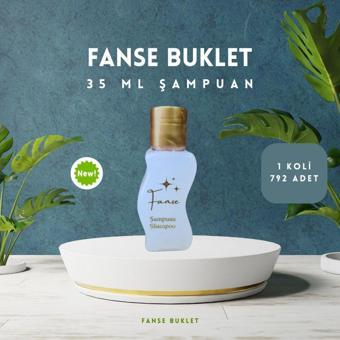 Fanse Otel Temizlik Medikal Malzemeleri Tek Kullanımlık Otel Buklet Şampuan S Şise 792 Adet 35 Ml