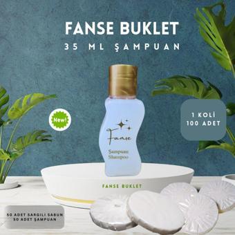 Fanse Otel Temizlik Medikal Malzemeleri Tek Kullanımlık Otel Buklet 50 Adet Şampuan S Şise 35 Ml 50 Adet Sargılı Sabun Set